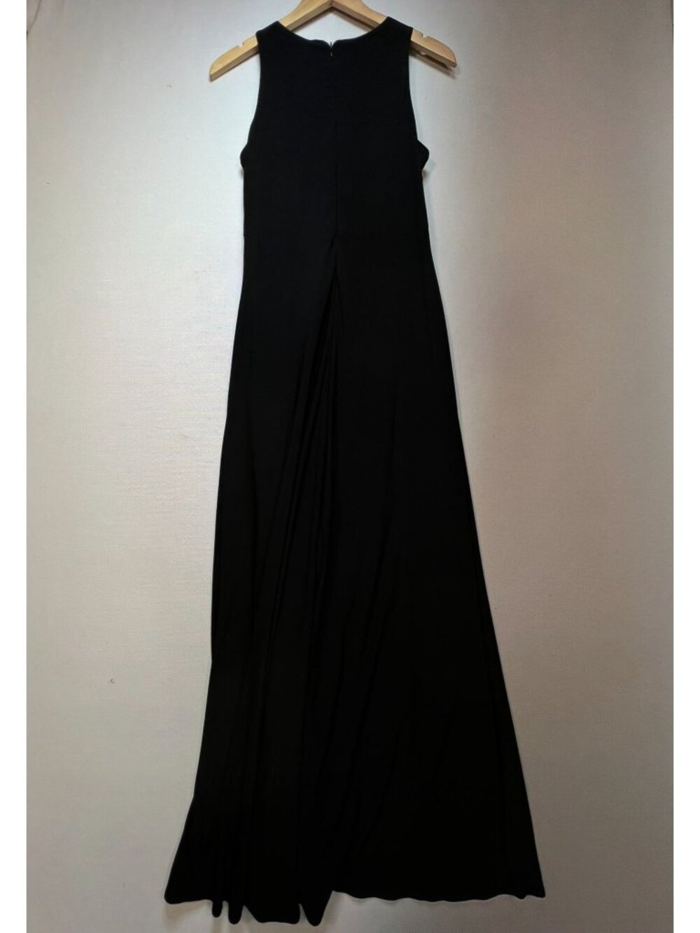 Jackie Jon Womens Beaded Party Evening Gown Dress Size 8 Black Sleeveless Maxi - Picture 9 of 10